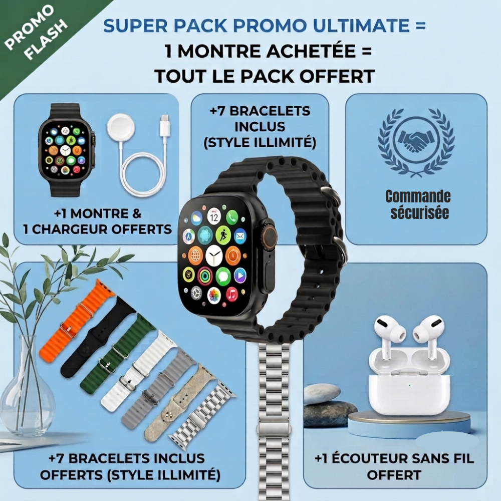 Coffret Montre connectée Intelligente 7-en 1